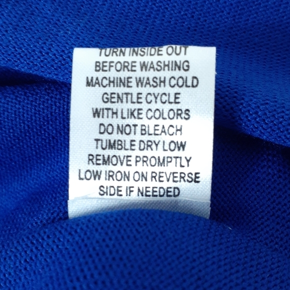 NY Collection Poncho Sweater L Blue 128 - Picture 7 of 7